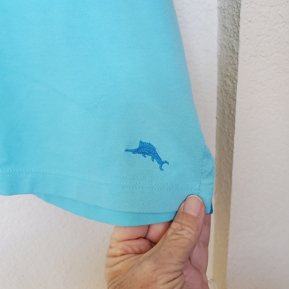 Tommy Bahama Sleeveless Polo Island Zone Top.  Size Large - Picture 2 of 6